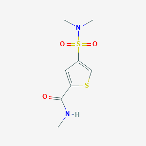 molecular formula C8H12N2O3S2 B5535729 4-[(二甲氨基)磺酰基]-N-甲基-2-噻吩甲酰胺 
