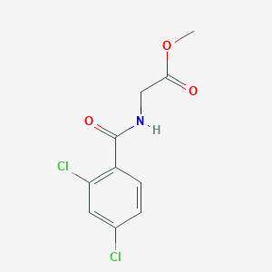 molecular formula C10H9Cl2NO3 B5535808 N-(2,4-二氯苯甲酰)甘氨酸甲酯 