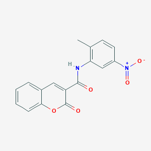 molecular formula C17H12N2O5 B5535857 N-(2-methyl-5-nitrophenyl)-2-oxo-2H-chromene-3-carboxamide 