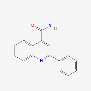 molecular formula C17H14N2O B5535946 N-methyl-2-phenyl-4-quinolinecarboxamide 