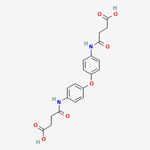molecular formula C20H20N2O7 B5536003 4,4'-[氧代双(4,1-苯撑亚氨基)]双(4-氧代丁酸) 