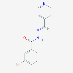 molecular formula C13H10BrN3O B5536093 3-溴-N'-(4-吡啶亚甲基)苯甲酰肼 