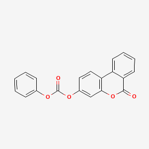 molecular formula C20H12O5 B5536112 6-氧代-6H-苯并[c]色烯-3-基苯酚碳酸酯 