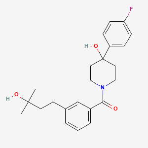 4-(4-fluorophenyl)-1-[3-(3-hydroxy-3-methylbutyl)benzoyl]-4-piperidinol