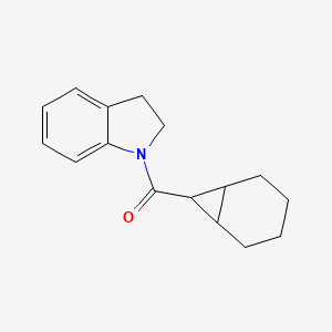 molecular formula C16H19NO B5536173 1-(双环[4.1.0]庚-7-基羰基)吲哚啉 