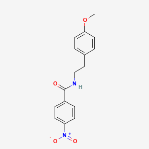 molecular formula C16H16N2O4 B5536195 N-[2-(4-methoxyphenyl)ethyl]-4-nitrobenzamide 