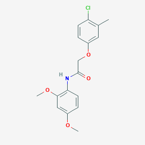 molecular formula C17H18ClNO4 B5536221 2-(4-氯-3-甲氧基苯氧基)-N-(2,4-二甲氧基苯基)乙酰胺 
