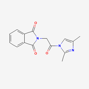 molecular formula C15H13N3O3 B5536253 2-[2-(2,4-dimethyl-1H-imidazol-1-yl)-2-oxoethyl]-1H-isoindole-1,3(2H)-dione 