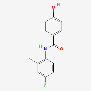 molecular formula C14H12ClNO2 B5536415 N-(4-chloro-2-methylphenyl)-4-hydroxybenzamide 
