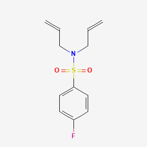 molecular formula C12H14FNO2S B5536424 N,N-二烯丙基-4-氟苯磺酰胺 CAS No. 346692-05-5