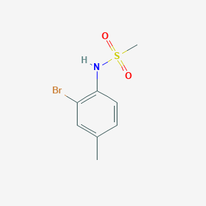 molecular formula C8H10BrNO2S B5536644 N-(2-溴-4-甲基苯基)甲磺酰胺 