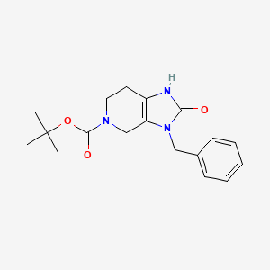 molecular formula C18H23N3O3 B5536646 tert-butyl 3-benzyl-2-oxo-1,2,3,4,6,7-hexahydro-5H-imidazo[4,5-c]pyridine-5-carboxylate 