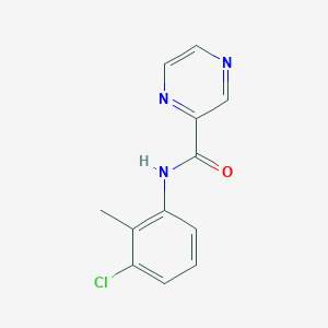 molecular formula C12H10ClN3O B5536702 N-(3-chloro-2-methylphenyl)-2-pyrazinecarboxamide 