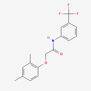 molecular formula C17H16F3NO2 B5536792 2-(2,4-dimethylphenoxy)-N-[3-(trifluoromethyl)phenyl]acetamide 