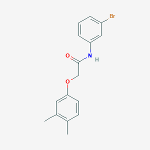 molecular formula C16H16BrNO2 B5536882 N-(3-溴苯基)-2-(3,4-二甲基苯氧基)乙酰胺 
