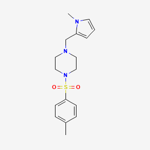 molecular formula C17H23N3O2S B5536916 1-[(4-methylphenyl)sulfonyl]-4-[(1-methyl-1H-pyrrol-2-yl)methyl]piperazine 