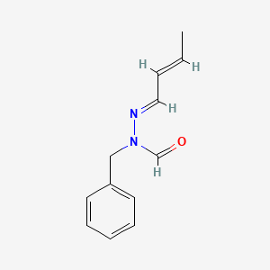 molecular formula C12H14N2O B5536988 N-苄基-N'-2-丁烯-1-亚甲基甲酰肼 
