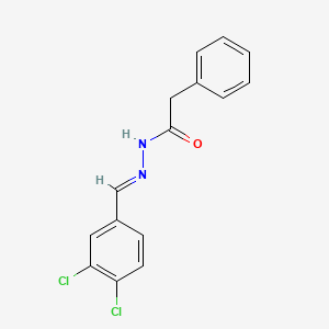 molecular formula C15H12Cl2N2O B5536998 N'-(3,4-二氯苄叉亚甲基)-2-苯基乙酰肼 