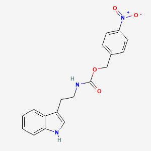 molecular formula C18H17N3O4 B5537006 4-nitrobenzyl [2-(1H-indol-3-yl)ethyl]carbamate 