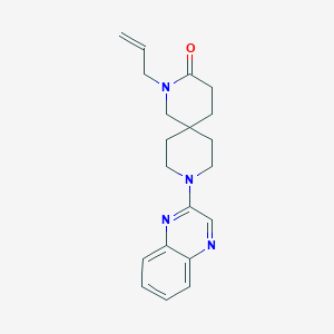 molecular formula C20H24N4O B5537049 2-烯丙基-9-喹喔啉-2-基-2,9-二氮杂螺[5.5]十一烷-3-酮 