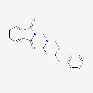 molecular formula C21H22N2O2 B5537192 2-[(4-苄基-1-哌啶基)甲基]-1H-异吲哚-1,3(2H)-二酮 