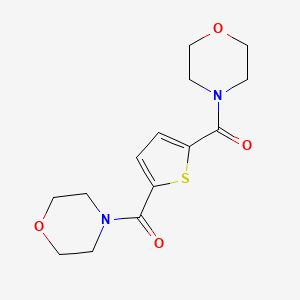 molecular formula C14H18N2O4S B5537423 4,4'-(2,5-噻吩二甲酰基)二吗啉 