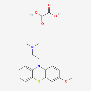 molecular formula C19H22N2O5S B5537463 [2-(3-methoxy-10H-phenothiazin-10-yl)ethyl]dimethylamine oxalate 