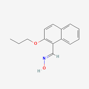 molecular formula C14H15NO2 B5537490 2-propoxy-1-naphthaldehyde oxime 