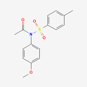 molecular formula C16H17NO4S B5537492 N-(4-methoxyphenyl)-N-[(4-methylphenyl)sulfonyl]acetamide 