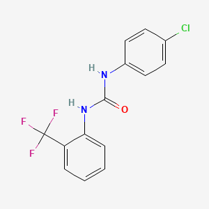 molecular formula C14H10ClF3N2O B5537512 N-(4-氯苯基)-N'-[2-(三氟甲基)苯基]脲 