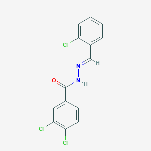 molecular formula C14H9Cl3N2O B5537537 3,4-二氯-N'-(2-氯苄叉)苯甲酰肼 