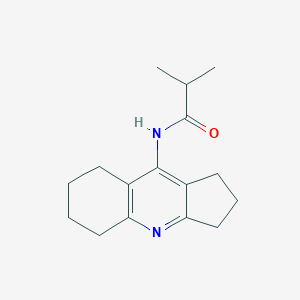 molecular formula C16H22N2O B5537724 N-(2,3,5,6,7,8-六氢-1H-环戊[b]喹啉-9-基)-2-甲基丙酰胺 