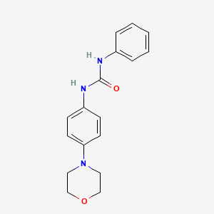 molecular formula C17H19N3O2 B5537910 N-[4-(4-吗啉基)苯基]-N'-苯基脲 