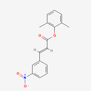 molecular formula C17H15NO4 B5537924 2,6-dimethylphenyl 3-(3-nitrophenyl)acrylate 