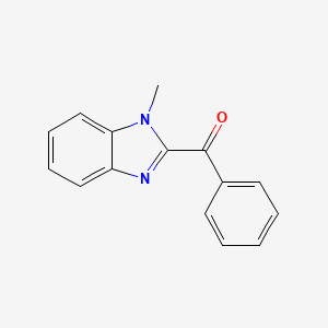 molecular formula C15H12N2O B5537942 (1-methyl-1H-benzimidazol-2-yl)(phenyl)methanone CAS No. 5811-37-0
