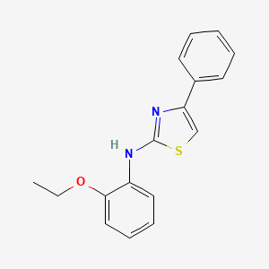 molecular formula C17H16N2OS B5537976 N-(2-乙氧基苯基)-4-苯基-1,3-噻唑-2-胺 