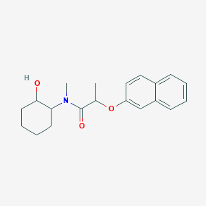 molecular formula C20H25NO3 B5538007 N-(2-hydroxycyclohexyl)-N-methyl-2-(2-naphthyloxy)propanamide 