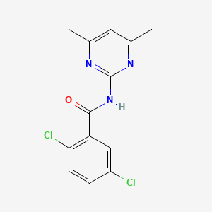 molecular formula C13H11Cl2N3O B5538028 2,5-dichloro-N-(4,6-dimethyl-2-pyrimidinyl)benzamide 