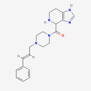 molecular formula C20H25N5O B5538062 4-({4-[(2E)-3-phenyl-2-propen-1-yl]-1-piperazinyl}carbonyl)-4,5,6,7-tetrahydro-1H-imidazo[4,5-c]pyridine dihydrochloride 