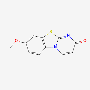 molecular formula C11H8N2O2S B5538069 8-methoxy-2H-pyrimido[2,1-b][1,3]benzothiazol-2-one 