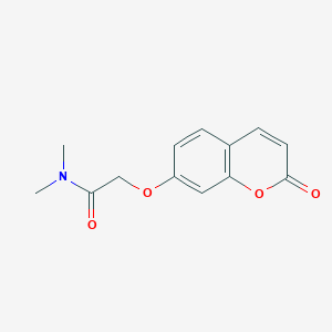 molecular formula C13H13NO4 B5538133 N,N-dimethyl-2-[(2-oxo-2H-chromen-7-yl)oxy]acetamide 