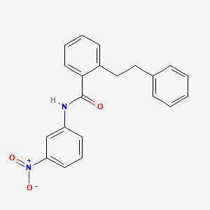 molecular formula C21H18N2O3 B5538153 N-(3-硝基苯基)-2-(2-苯乙基)苯甲酰胺 