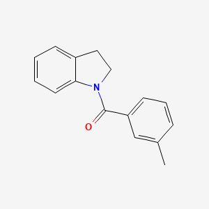 molecular formula C16H15NO B5538187 1-(3-methylbenzoyl)indoline CAS No. 329937-68-0