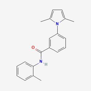 molecular formula C20H20N2O B5538278 3-(2,5-二甲基-1H-吡咯-1-基)-N-(2-甲基苯基)苯甲酰胺 