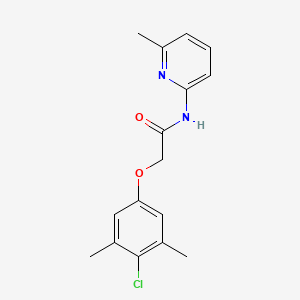 molecular formula C16H17ClN2O2 B5538400 2-(4-chloro-3,5-dimethylphenoxy)-N-(6-methyl-2-pyridinyl)acetamide 