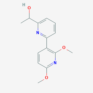 molecular formula C14H16N2O3 B5538434 1-(2',6'-dimethoxy-2,3'-bipyridin-6-yl)ethanol 