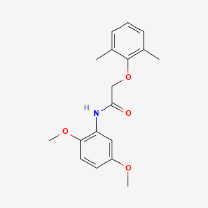 molecular formula C18H21NO4 B5538532 N-(2,5-二甲氧苯基)-2-(2,6-二甲基苯氧基)乙酰胺 CAS No. 5938-36-3