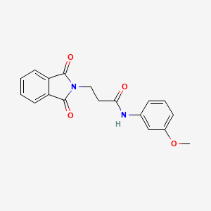 molecular formula C18H16N2O4 B5538541 3-(1,3-二氧代-1,3-二氢-2H-异吲哚-2-基)-N-(3-甲氧基苯基)丙酰胺 