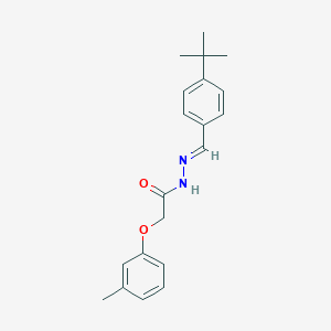 molecular formula C20H24N2O2 B5538615 N'-(4-tert-butylbenzylidene)-2-(3-methylphenoxy)acetohydrazide 