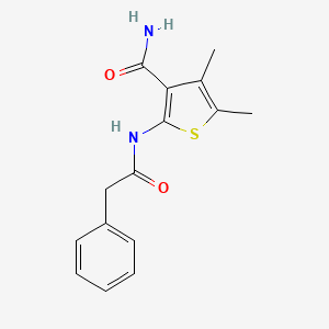 4,5-dimethyl-2-[(phenylacetyl)amino]-3-thiophenecarboxamide